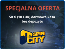 Bonus bez depozytu Spin City 50 zł